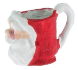 Dollhouse Miniature Santa Mug